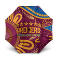 Brisbane Lions Championship Legacy Umbrella Six Premiership Years Aboriginal Dot Art
