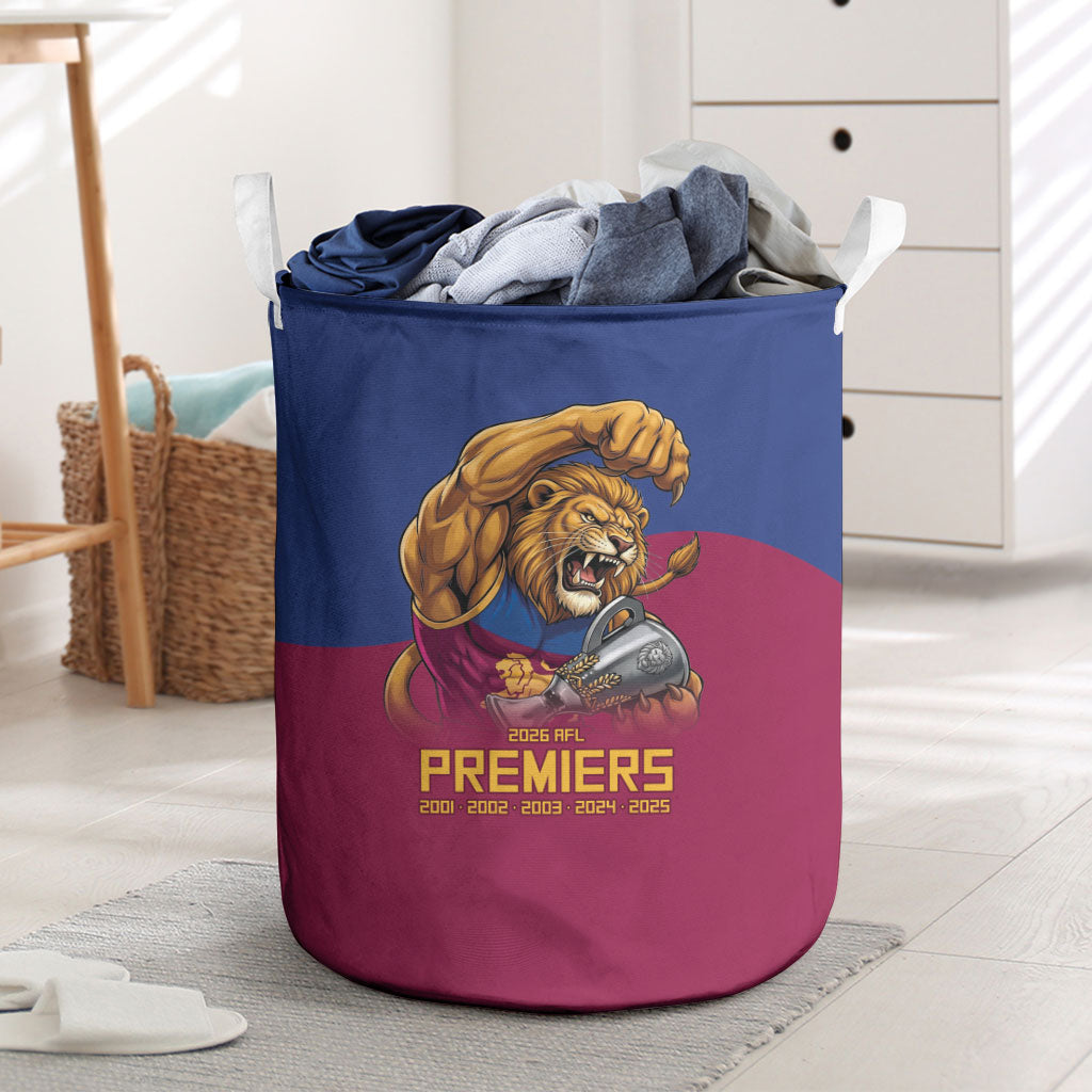 Brisbane Lions Premiers 2026 Laundry Basket Six-Time Champions