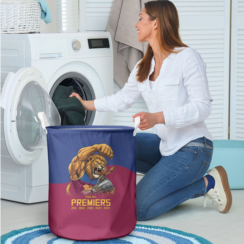 Brisbane Lions Premiers 2026 Laundry Basket Six-Time Champions