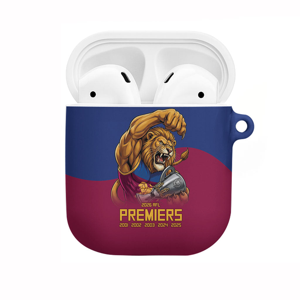 Brisbane Lions Premiers 2026 AirPods Case Six-Time Champions
