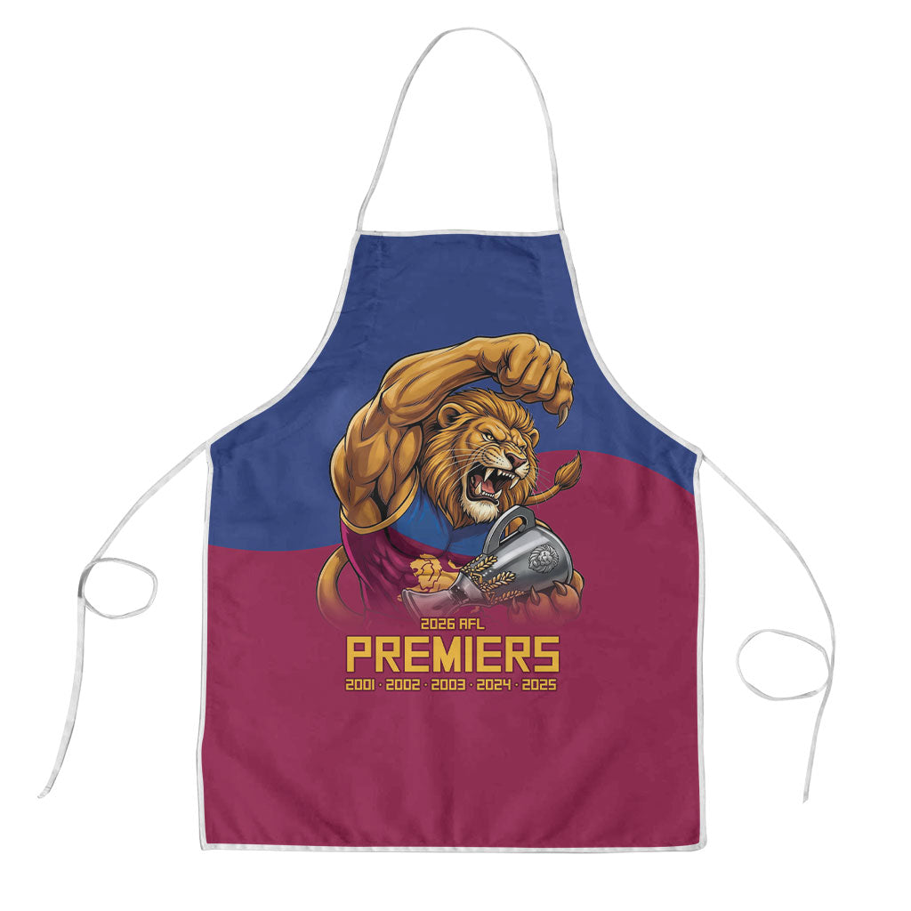 Brisbane Lions Premiers 2026 Apron Six-Time Champions