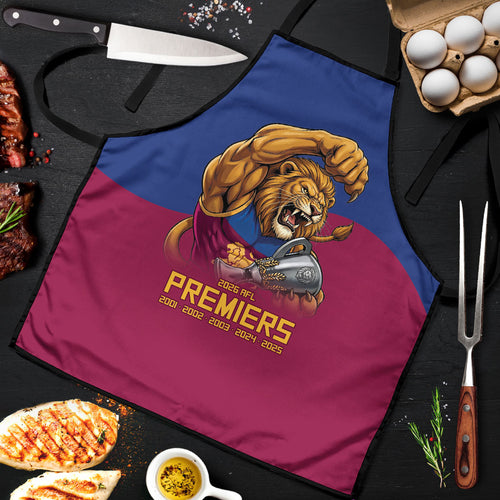 Brisbane Lions Premiers 2026 Apron Six-Time Champions