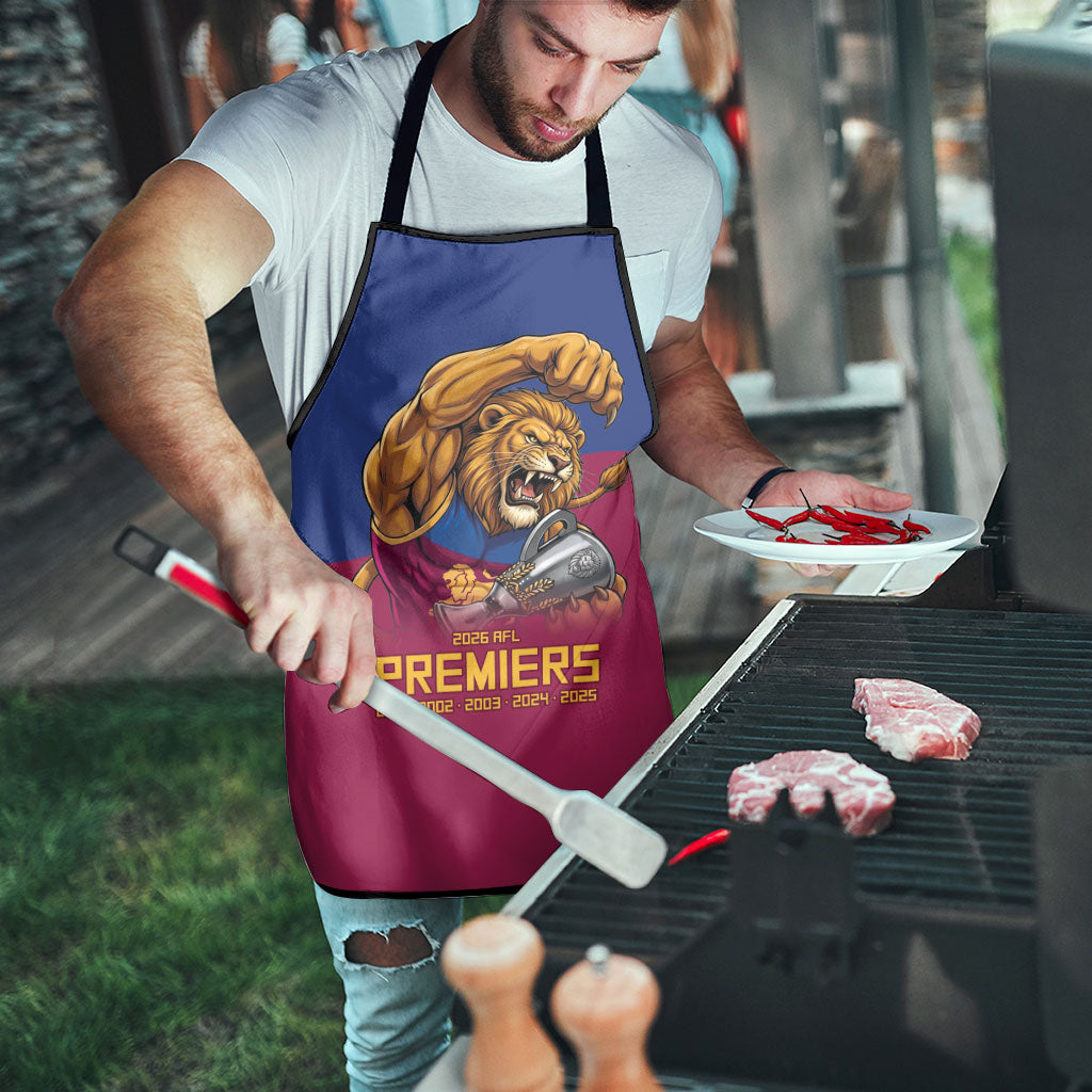 Brisbane Lions Premiers 2026 Apron Six-Time Champions