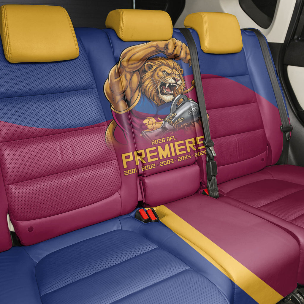 Brisbane Lions Premiers 2026 Back Car Seat Cover Six-Time Champions