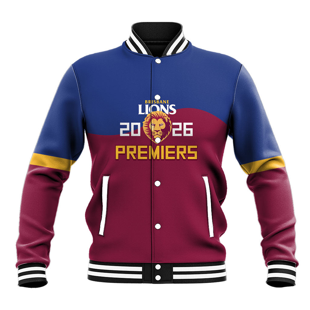 Brisbane Lions Premiers 2026 Baseball Jacket Six-Time Champions