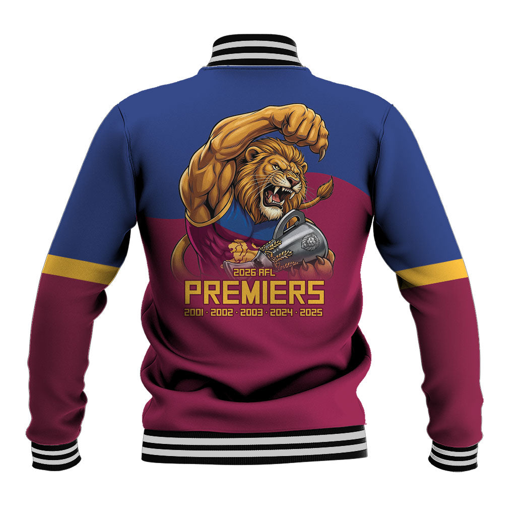 Brisbane Lions Premiers 2026 Baseball Jacket Six-Time Champions