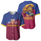 Brisbane Lions Premiers 2026 Baseball Jersey Six-Time Champions