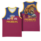 Brisbane Lions Premiers 2026 Basketball Jersey Six-Time Champions