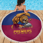 Brisbane Lions Premiers 2026 Beach Blanket Six-Time Champions