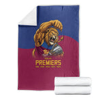 Brisbane Lions Premiers 2026 Blanket Six-Time Champions