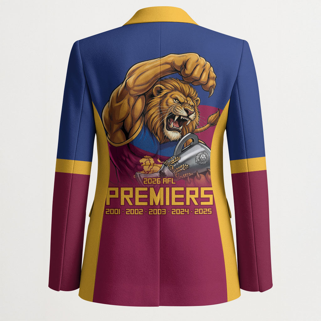 Brisbane Lions Premiers 2026 Blazer Six-Time Champions