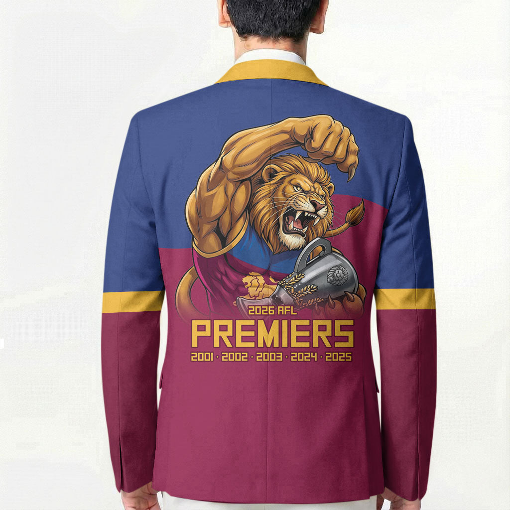 Brisbane Lions Premiers 2026 Blazer Six-Time Champions