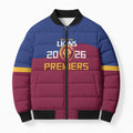 Brisbane Lions Premiers 2026 Bomber Puffer Jacket Six-Time Champions