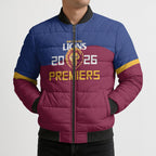 Brisbane Lions Premiers 2026 Bomber Puffer Jacket Six-Time Champions