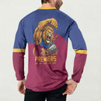Brisbane Lions Premiers 2026 Button Sweatshirt Six-Time Champions
