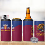 Brisbane Lions Premiers 2026 4 in 1 Can Cooler Tumbler Six-Time Champions