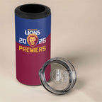 Brisbane Lions Premiers 2026 4 in 1 Can Cooler Tumbler Six-Time Champions