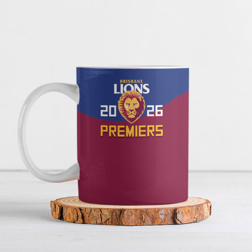 Brisbane Lions Premiers 2026 Ceramic Mug Six-Time Champions