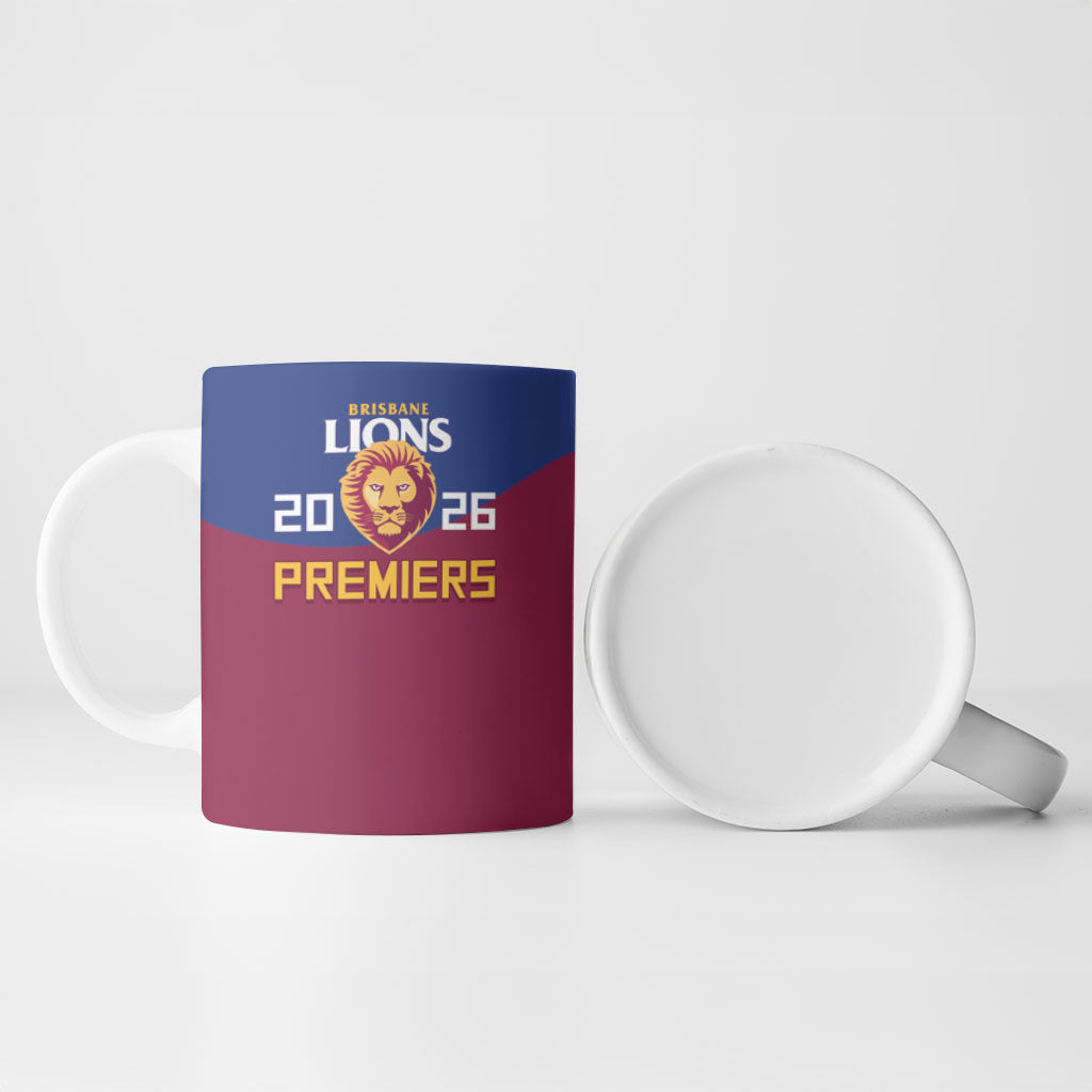 Brisbane Lions Premiers 2026 Ceramic Mug Six-Time Champions