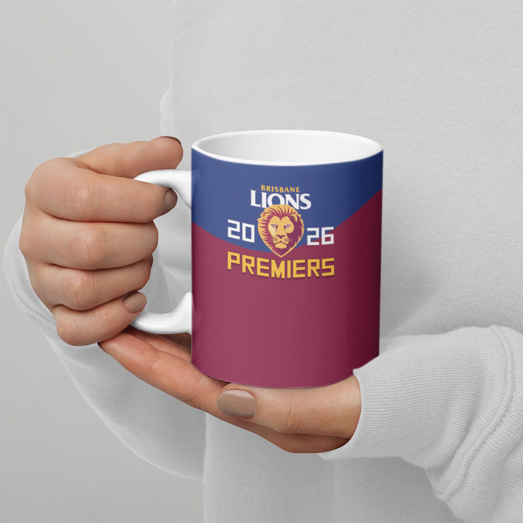 Brisbane Lions Premiers 2026 Ceramic Mug Six-Time Champions