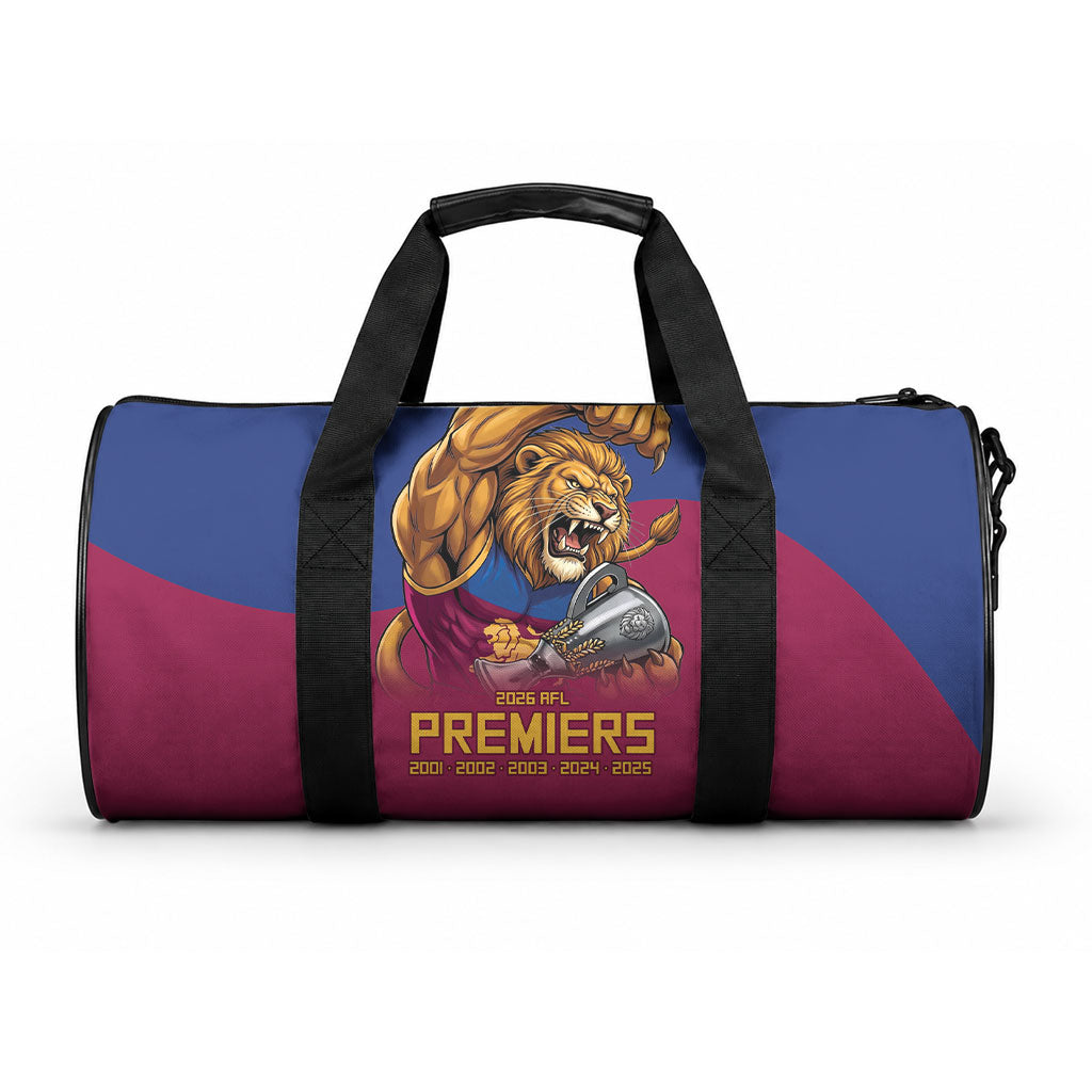 Brisbane Lions Premiers 2026 Duffle Bag Six-Time Champions