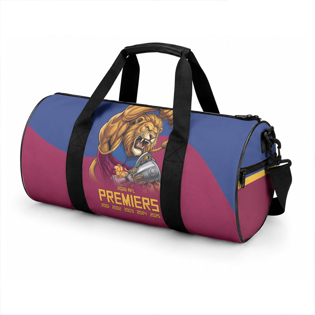 Brisbane Lions Premiers 2026 Duffle Bag Six-Time Champions