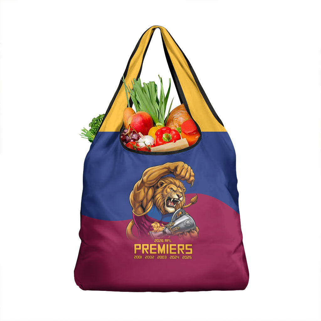 Brisbane Lions Premiers 2026 Grocery Bag Six-Time Champions