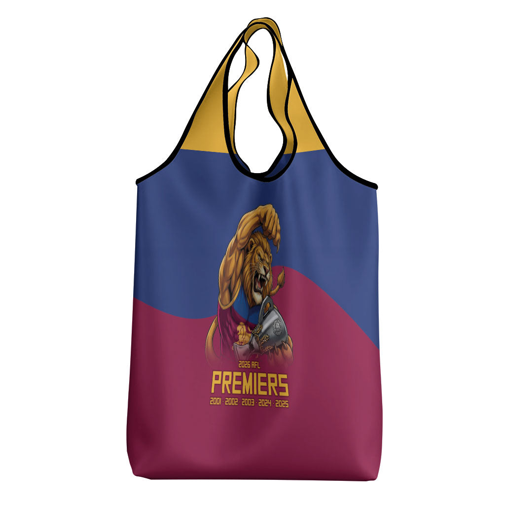 Brisbane Lions Premiers 2026 Grocery Bag Six-Time Champions