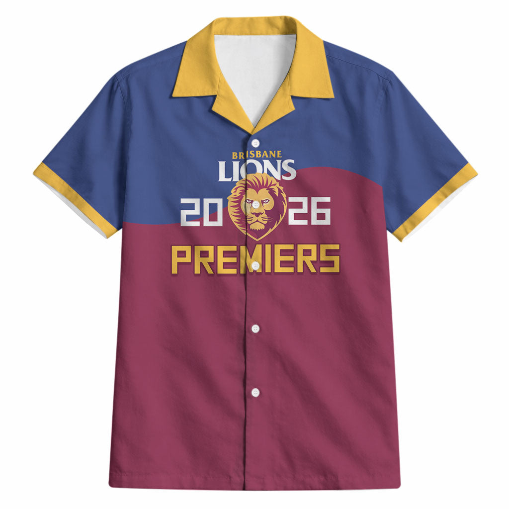 Brisbane Lions Premiers 2026 Hawaiian Shirt Six-Time Champions