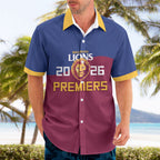 Brisbane Lions Premiers 2026 Hawaiian Shirt Six-Time Champions