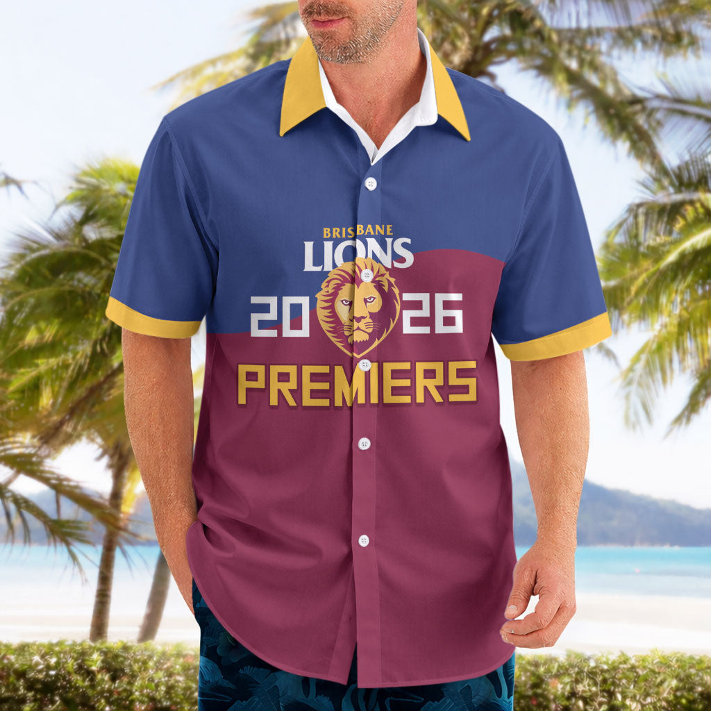 Brisbane Lions Premiers 2026 Hawaiian Shirt Six-Time Champions