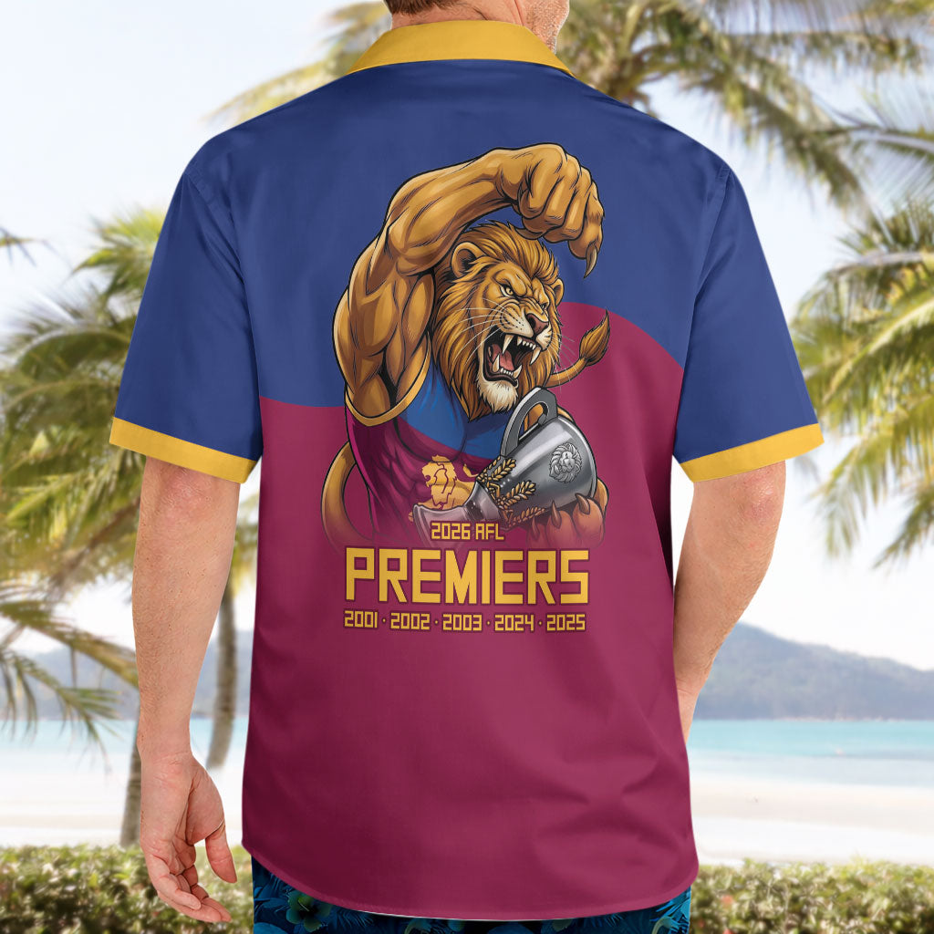 Brisbane Lions Premiers 2026 Hawaiian Shirt Six-Time Champions