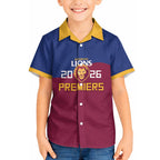 Brisbane Lions Premiers 2026 Hawaiian Shirt Six-Time Champions