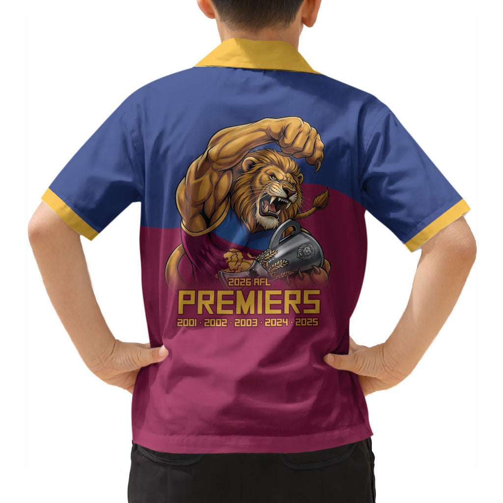 Brisbane Lions Premiers 2026 Hawaiian Shirt Six-Time Champions