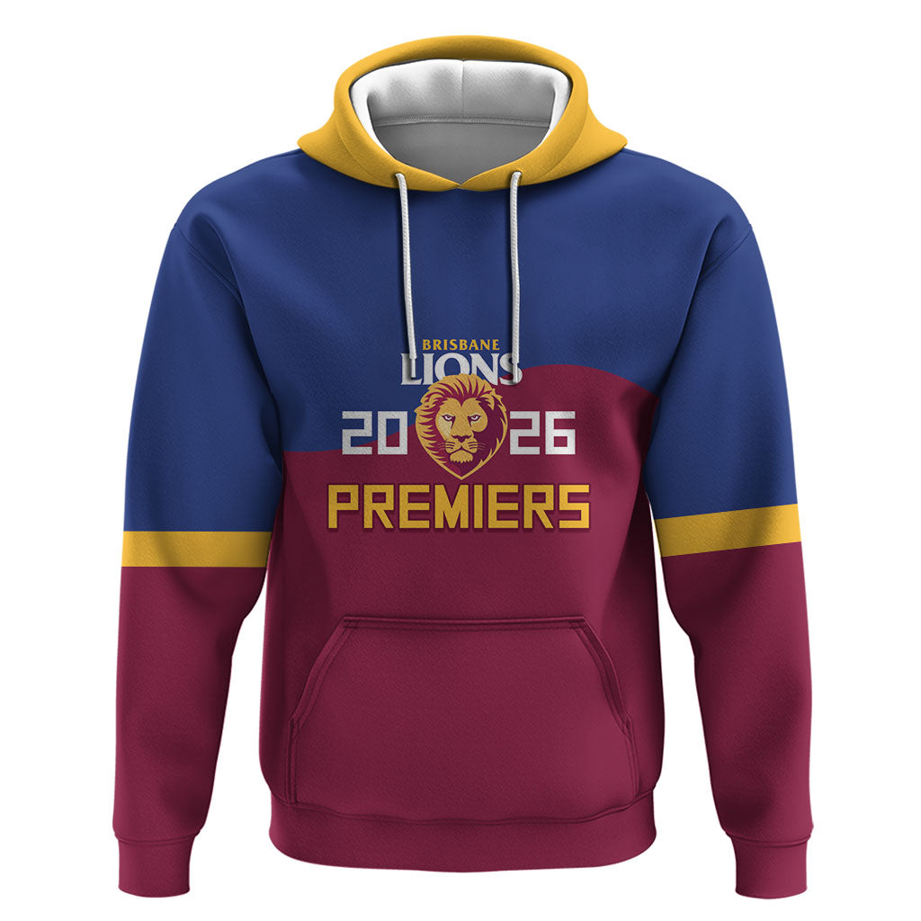 Brisbane Lions Premiers 2026 Hoodie Six-Time Champions