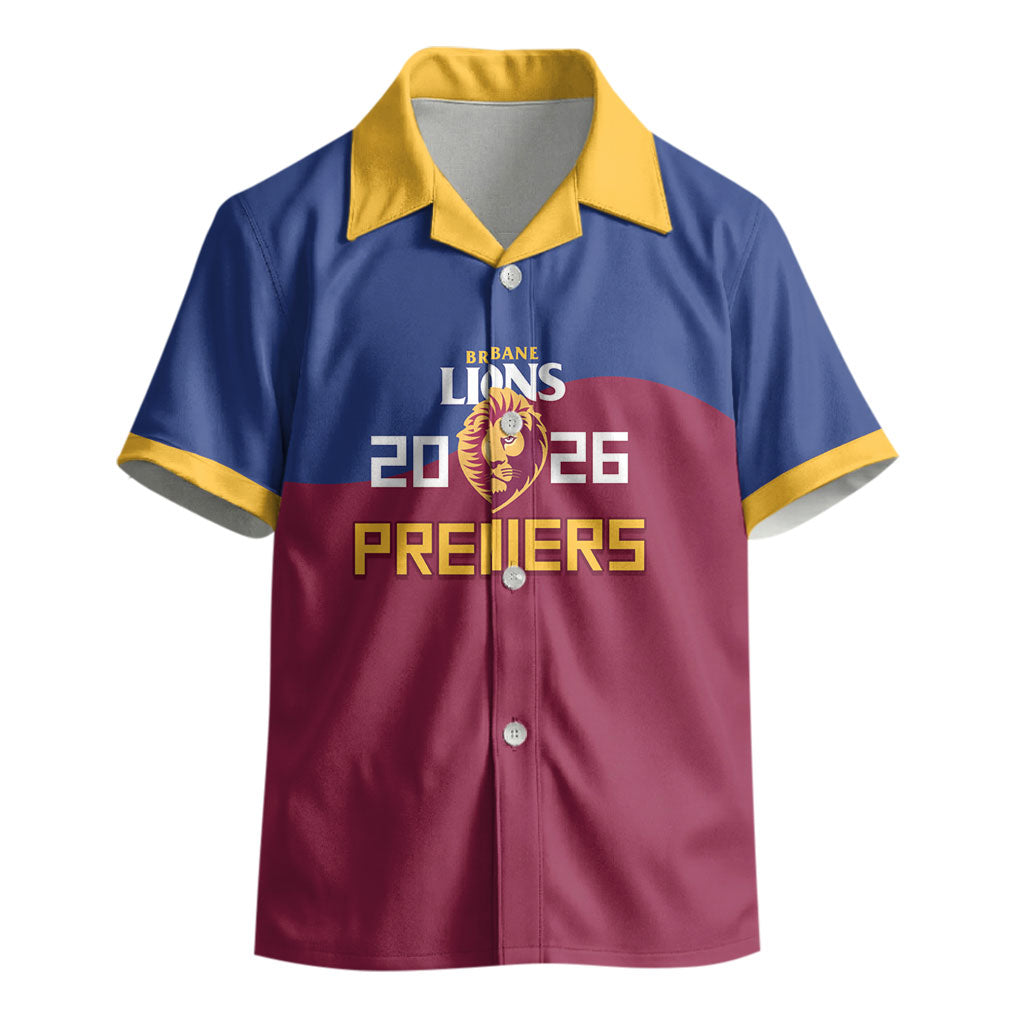 Brisbane Lions Premiers 2026 Kid Hawaiian Shirt Six-Time Champions