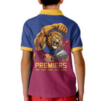 Brisbane Lions Premiers 2026 Kid Polo Shirt Six-Time Champions
