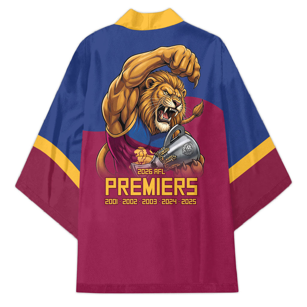 Brisbane Lions Premiers 2026 Kimono Six-Time Champions