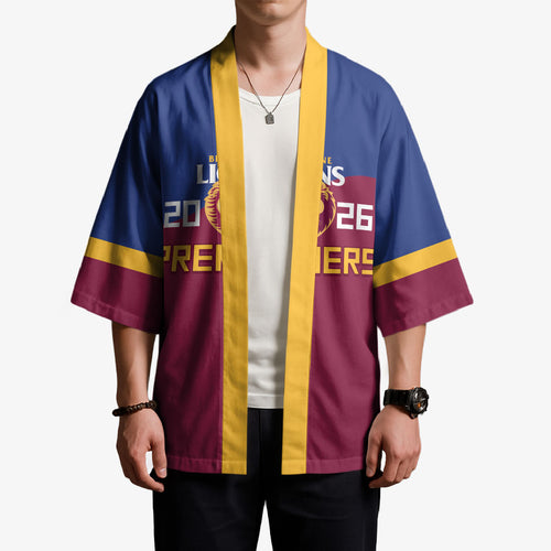 Brisbane Lions Premiers 2026 Kimono Six-Time Champions