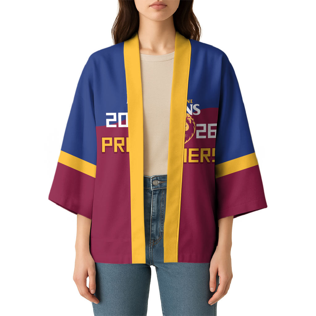 Brisbane Lions Premiers 2026 Kimono Six-Time Champions