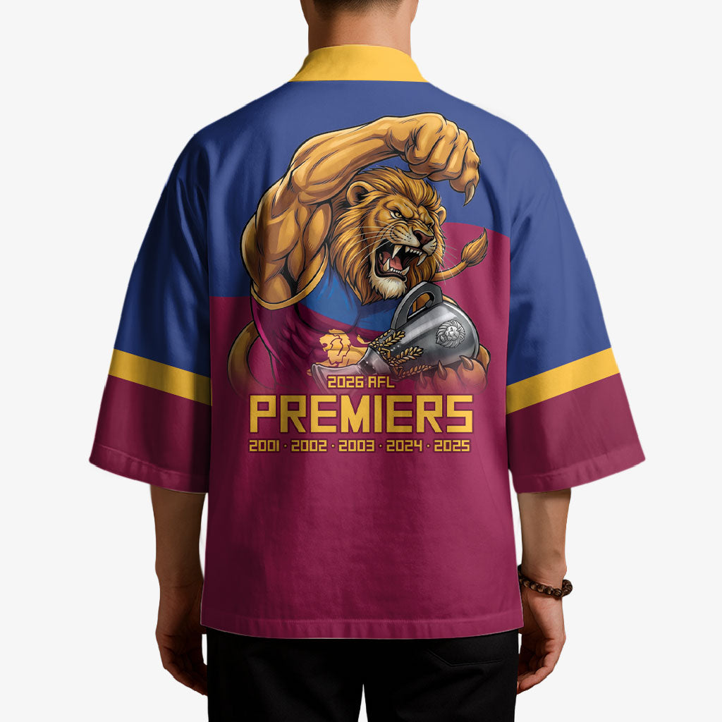 Brisbane Lions Premiers 2026 Kimono Six-Time Champions
