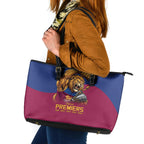 Brisbane Lions Premiers 2026 Leather Tote Bag Six-Time Champions