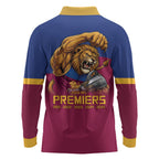 Brisbane Lions Premiers 2026 Long Sleeve Polo Shirt Six-Time Champions