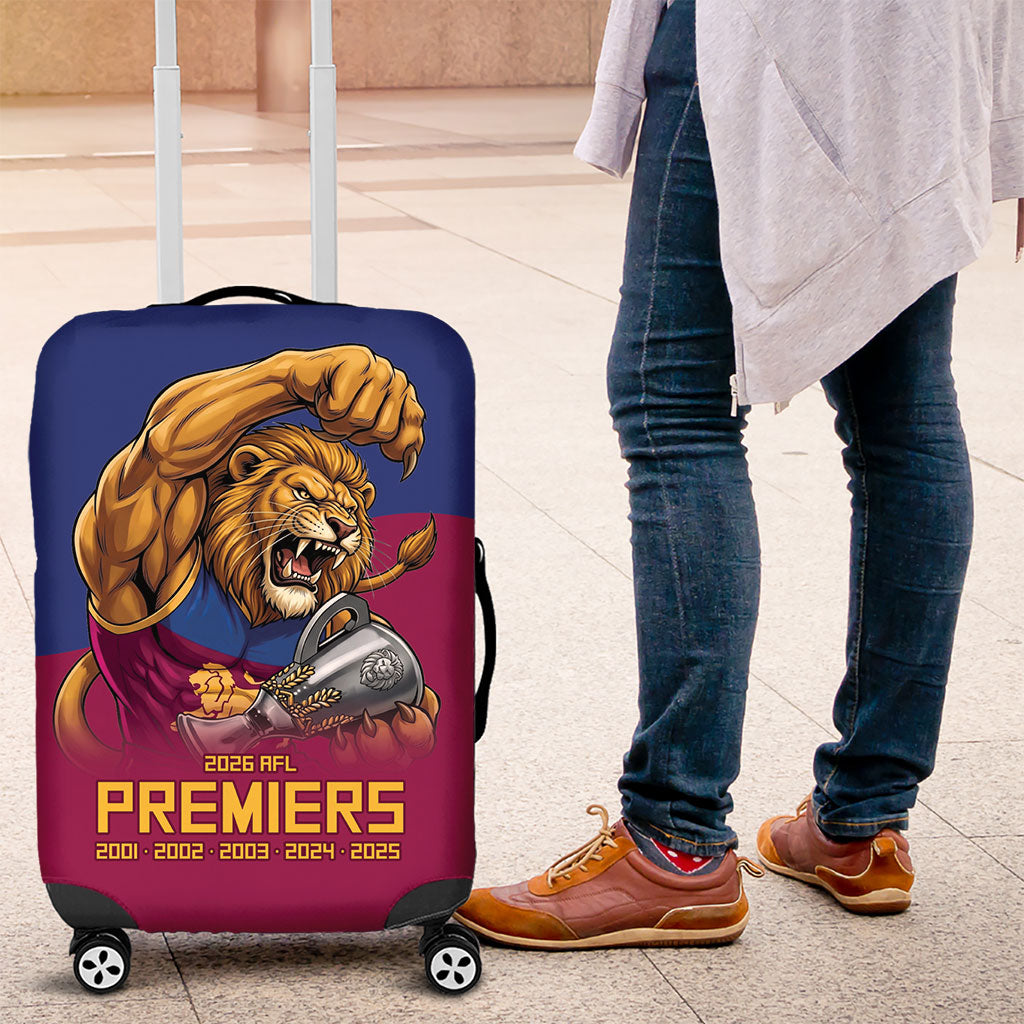 Brisbane Lions Premiers 2026 Luggage Cover Six-Time Champions