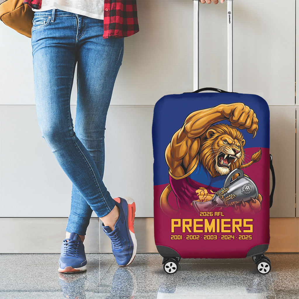 Brisbane Lions Premiers 2026 Luggage Cover Six-Time Champions
