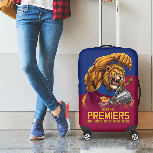 Brisbane Lions Premiers 2026 Luggage Cover Six-Time Champions