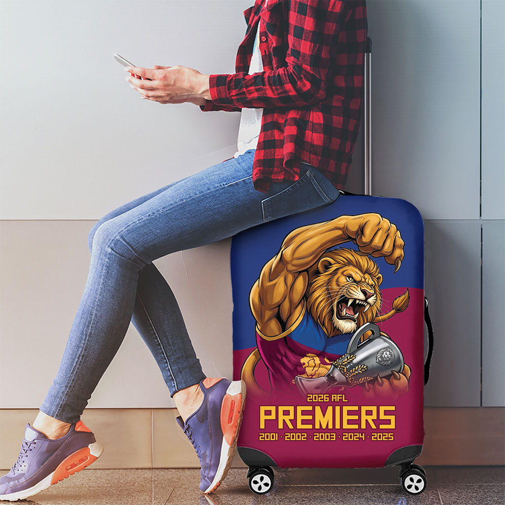 Brisbane Lions Premiers 2026 Luggage Cover Six-Time Champions