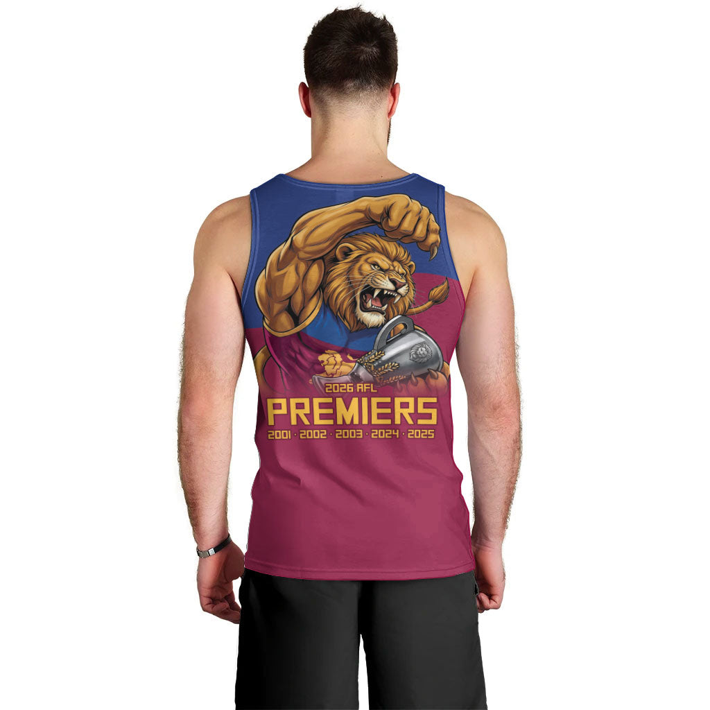 Brisbane Lions Premiers 2026 Men Tank Top Six-Time Champions