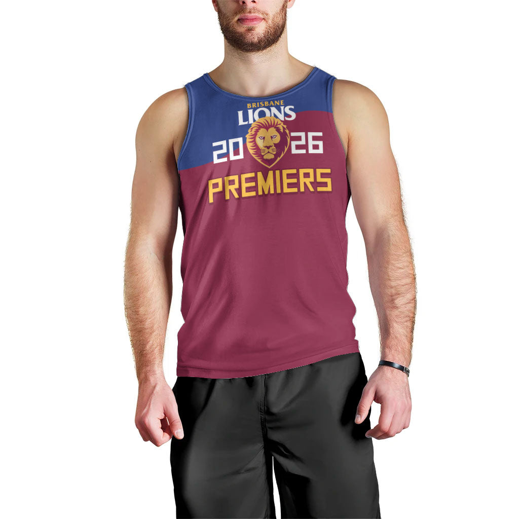 Brisbane Lions Premiers 2026 Men Tank Top Six-Time Champions