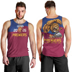 Brisbane Lions Premiers 2026 Men Tank Top Six-Time Champions